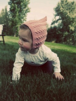 knit pixie cable hat