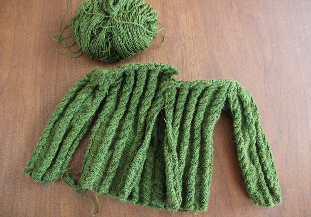 alipyper - cable knit sacque