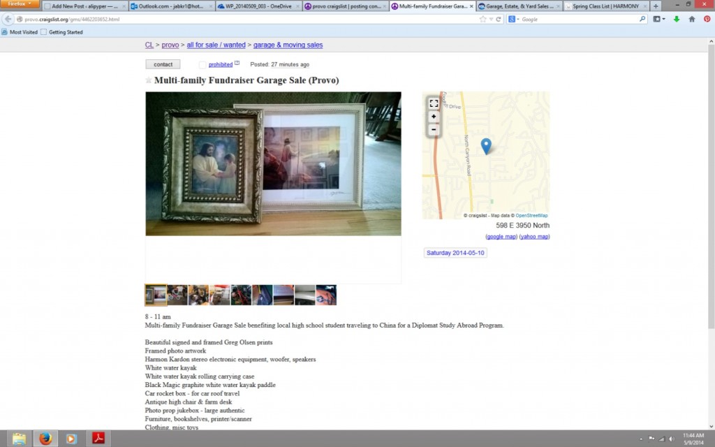 craigslist ad screen shot