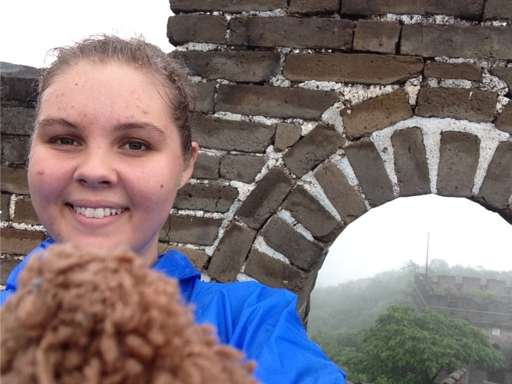 g and dr. fuzzles at the great wall of china